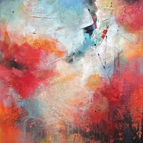 4560s-软装设计素材/装饰画挂画-k.h油画作品抽象画