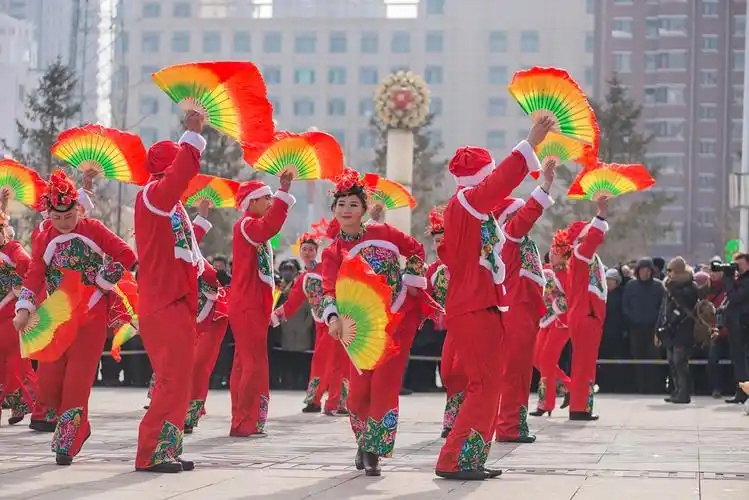 2017年元宵节辽宁本溪社火,秧歌
