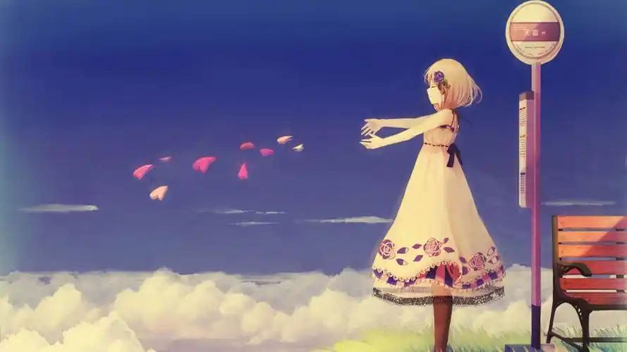 动漫,动漫女生,可爱,唯美,撒下对你的思念壁纸