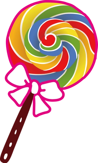 卡通彩色棒棒糖