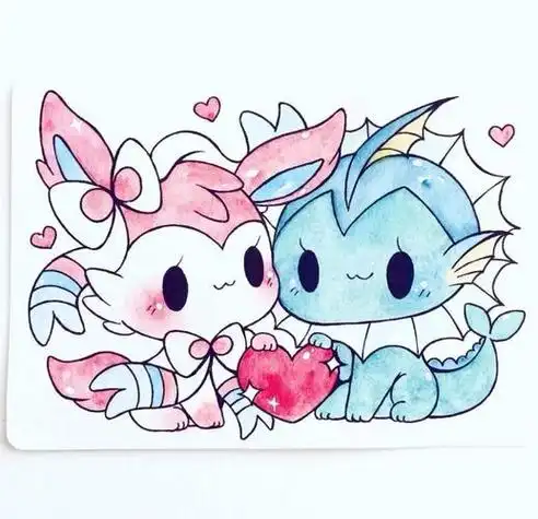 宠物小精灵简笔画 q版宠物小精灵简笔画