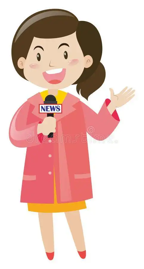 记者话筒简笔画新闻联播手抄报主题手抄报简笔画坐着新闻播报员简笔画