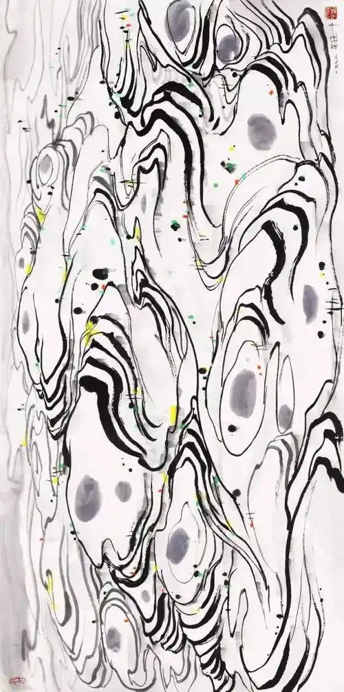 线条与色彩的乐章,吴冠中笔下的江南水田