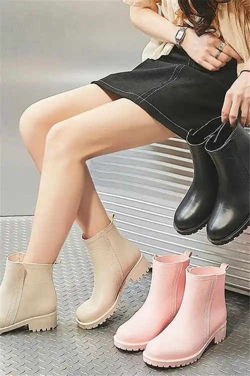 雨鞋女短筒韩国可爱时尚款外穿防滑水鞋防水雨靴成人雨鞋