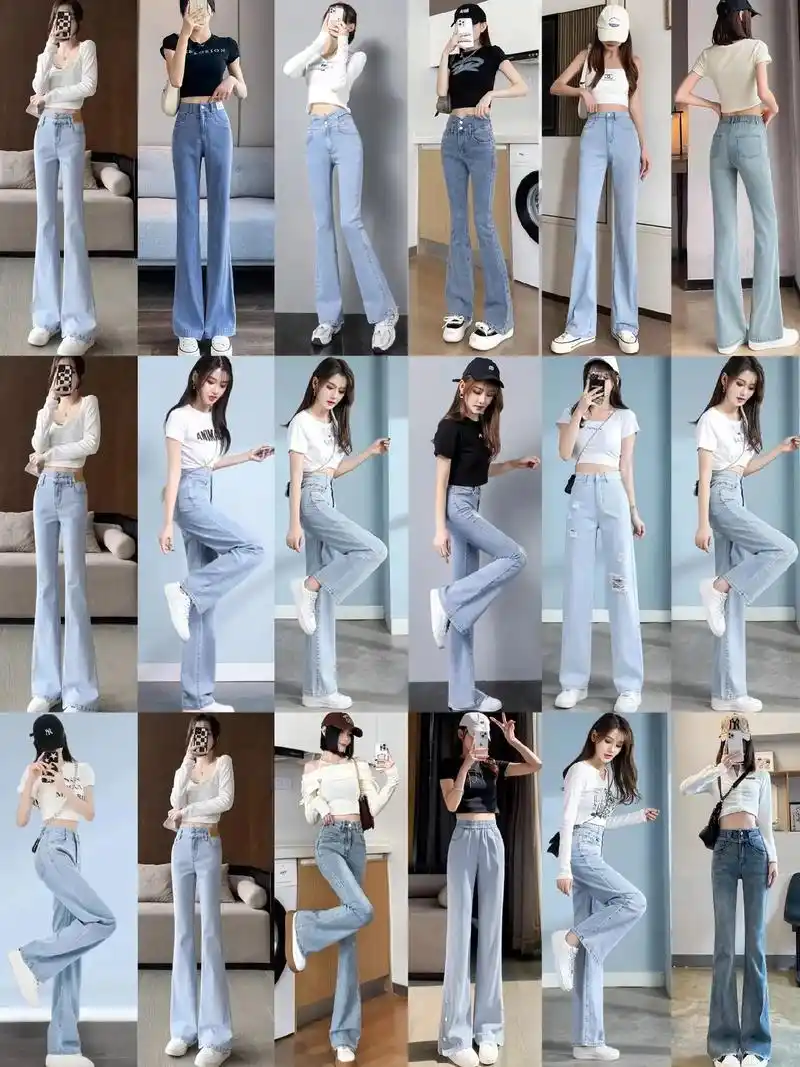 夏季女生浅色牛仔裤搭配什么上衣好看?