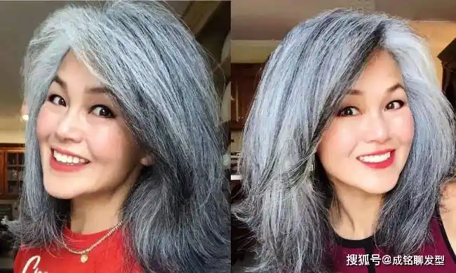 原创女人白发太多又不想染头发做什么发型时尚减龄不显老