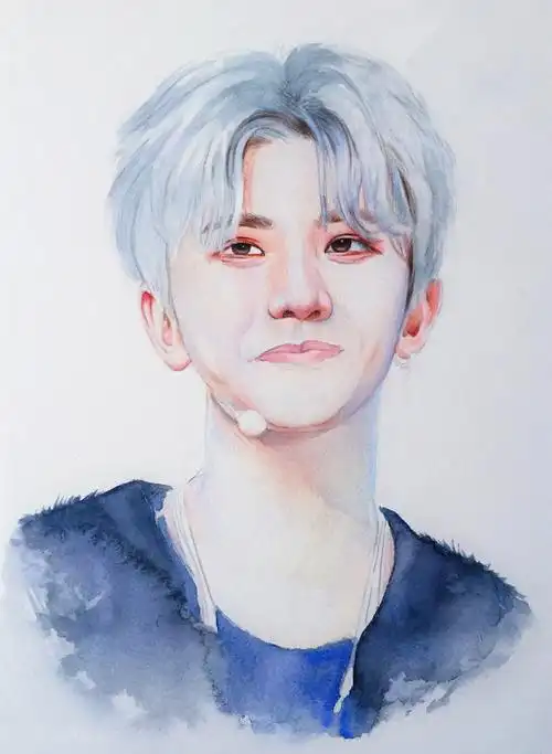 彩铅手绘-蔡徐坤