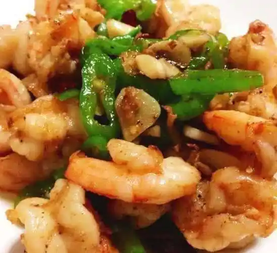 青椒炒虾仁