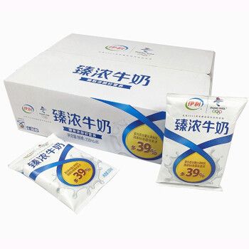 伊利臻浓牛奶230ml*16袋整箱 纸袋无菌枕 独立密封包装早餐奶 袋装