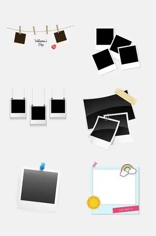 创意照片边框图片-创意照片边框设计素材-创意照片边框模板下载