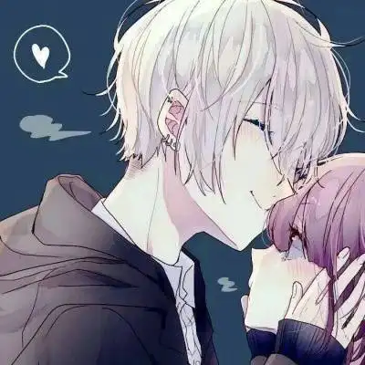 甜蜜幸福的一左一右情侣头像