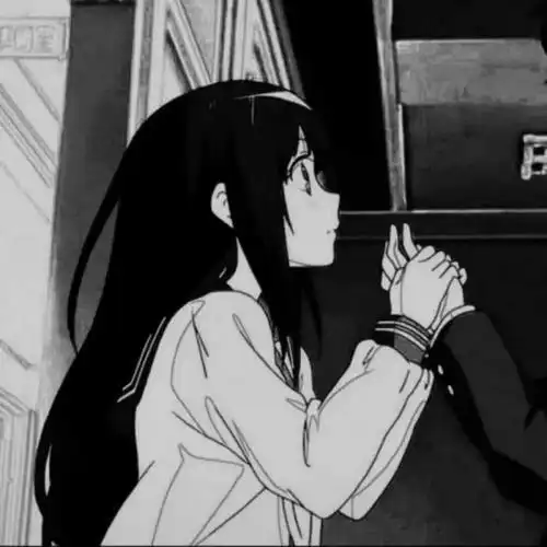 高冷情侣头像一男一女黑白情侣头像一男一女