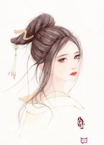 超唯美古风手绘图片,古风少女