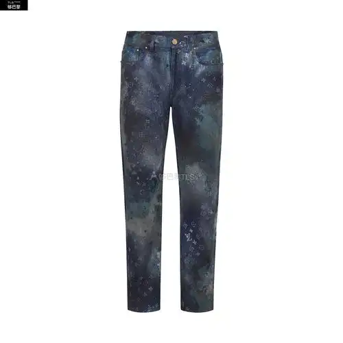 【包邮包税】 lv路易威登 21年春夏 男士 牛仔裤 monogram spray 标准