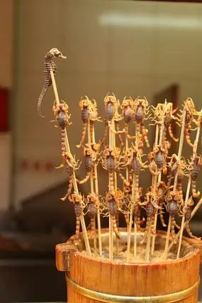 北京王府井小吃油炸活蝎子