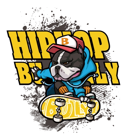 嘻哈风格相关插画图案及标志设计(闳挚设计团队)