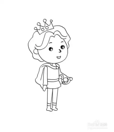 可爱的王子殿下简笔画