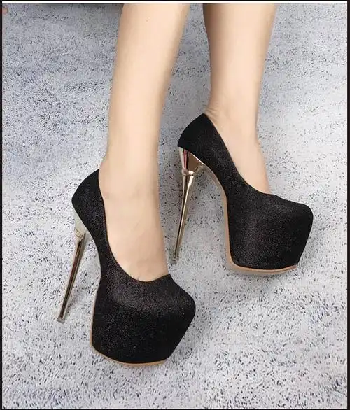 鱼篓(fish basket)女士圆头单鞋563565604900 fish basket恨天高16cm