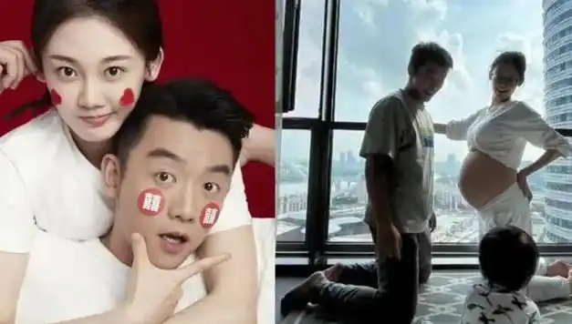 郑恺苗苗两家人吃团圆饭三胎女宝宝出镜老大老二正脸都像郑恺