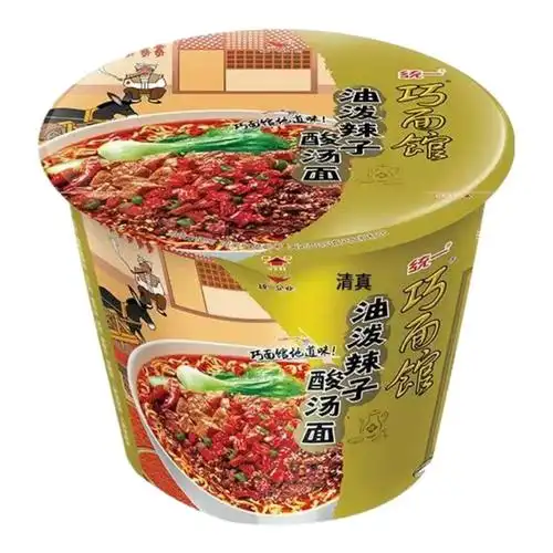 [中国直邮] 统一油泼辣子酸汤面 1桶