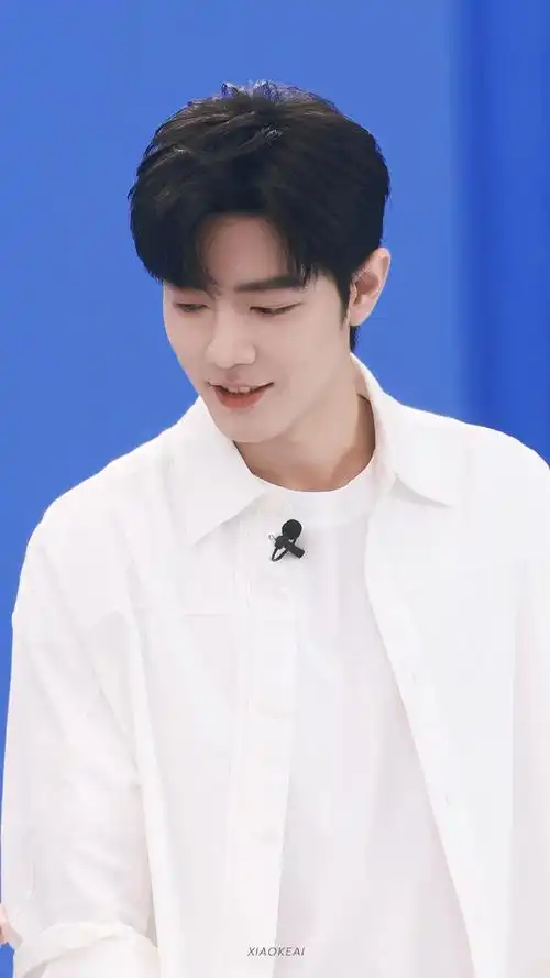 肖战安热沙品牌代言人##肖战白衬衫直播造型