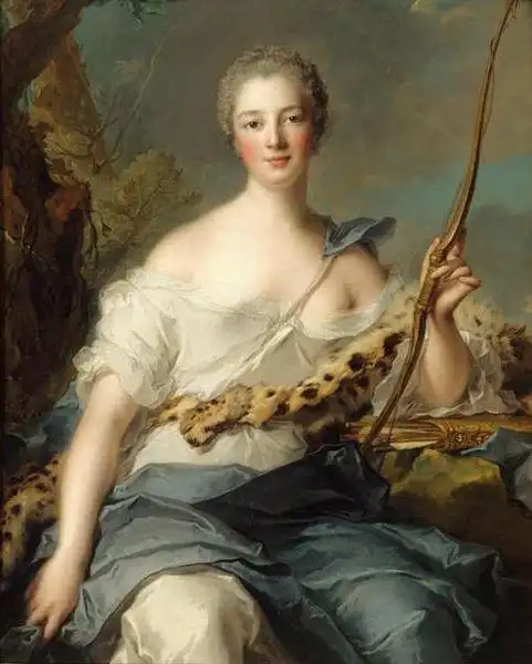jeanne-antoinette poisson, marquise de pompadour as diana