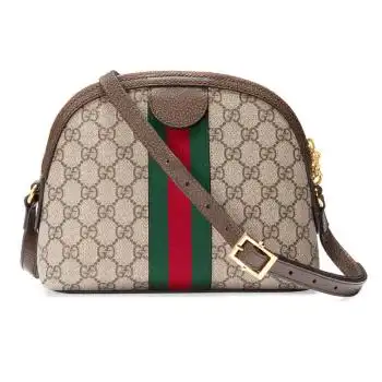 【买手代购】gucci古驰包包女斜挎包酷奇女包单肩经典双g贝壳包 米色