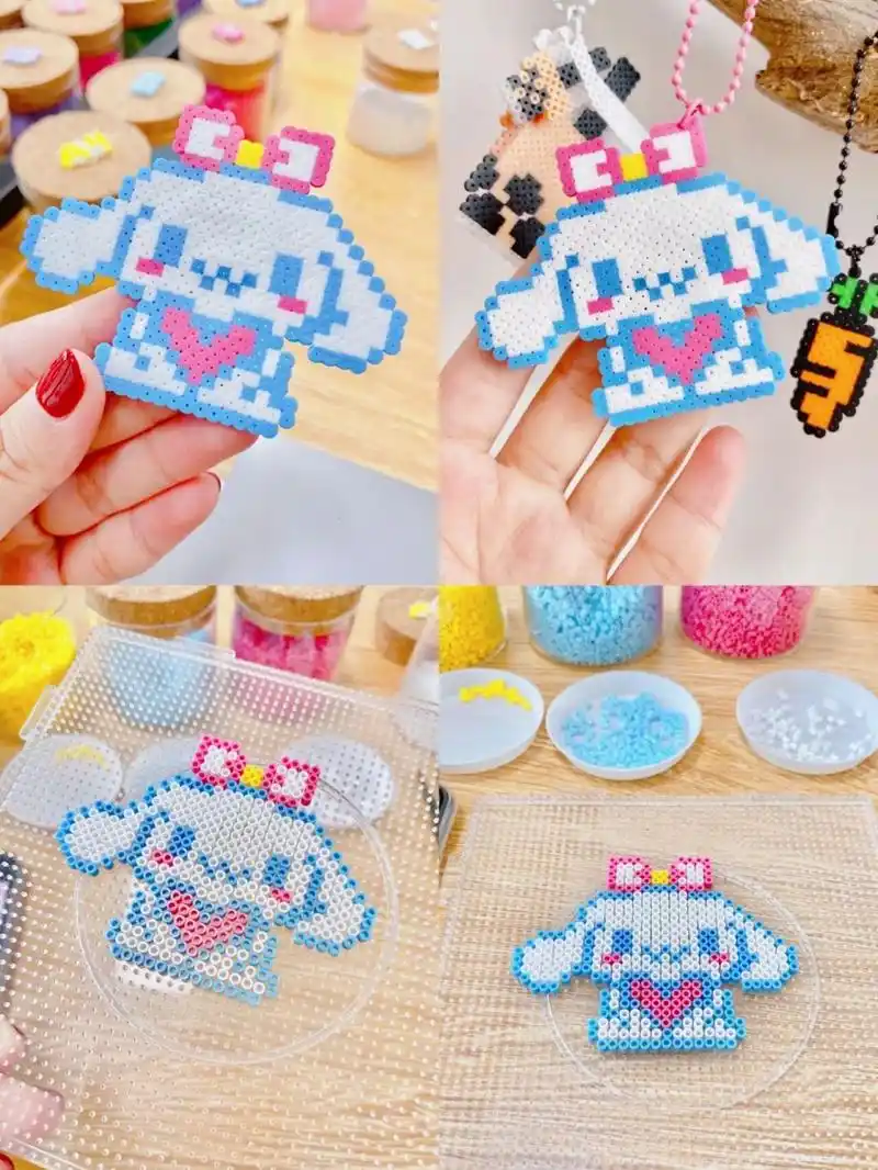 东莞首家拼豆豆专门店97玉桂狗太可爱了叭 今天拼完这个玉桂狗 萌到