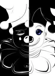 找 一张半哭半笑的小丑图片