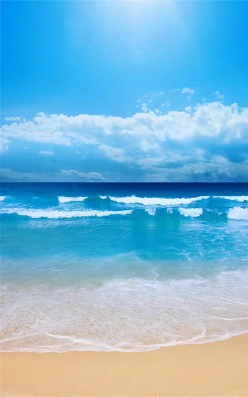 浪漫的海边沙滩唯美手机壁纸-风景-手机壁纸下载-美桌网