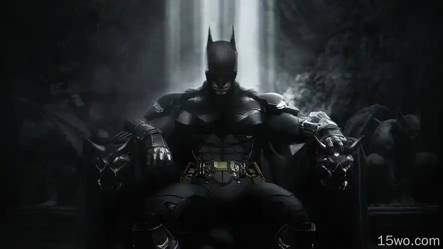 王座艺术中的蝙蝠侠壁纸 3840x2160壁纸 影视剧照壁纸 quxga wide壁纸