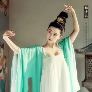 武则天王朝的女人杨贵妃范冰冰同款女古装抹胸襦裙摄影写真演出服