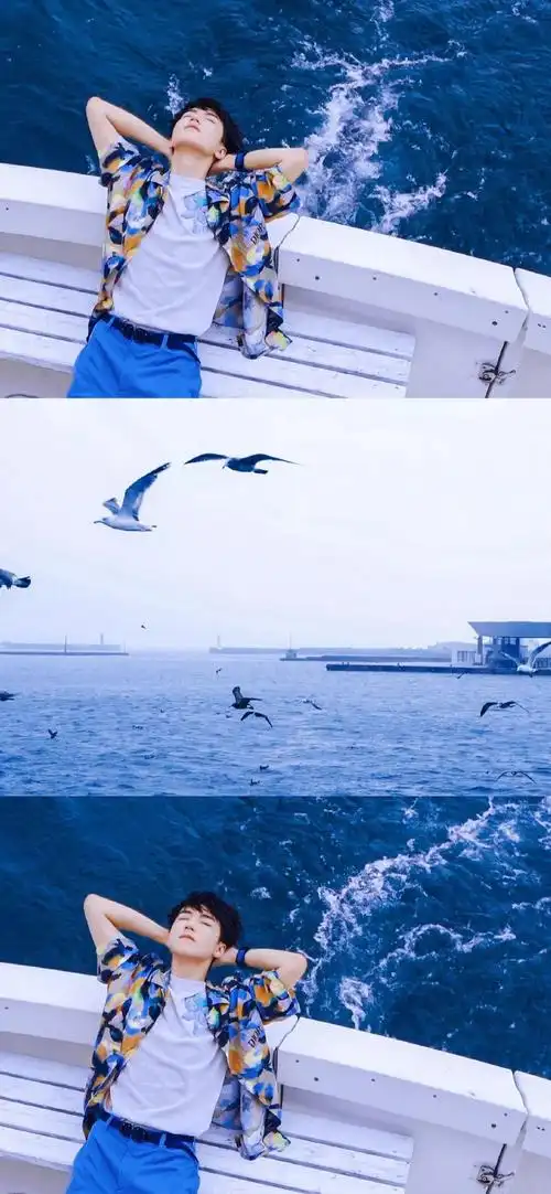 王俊凯壁纸三格拼接高清原图 阳光帅气