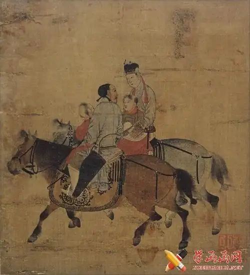 宋代画作《文姬图》国画人物高清大图鉴赏