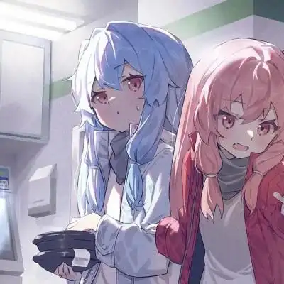 闺蜜头像一甜一冷动漫图片