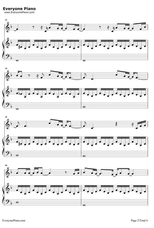 水星记钢琴谱郭顶