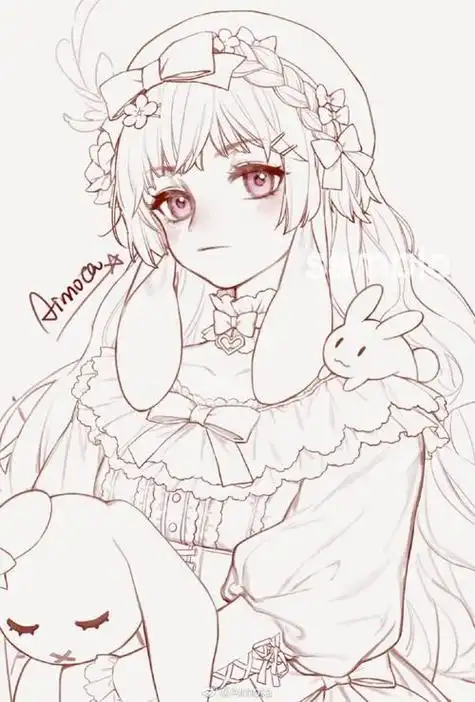 少女画画简单又漂亮 少女画画简单又漂亮图片