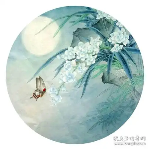 蝴蝶 四尺斗方扇面 9 工笔