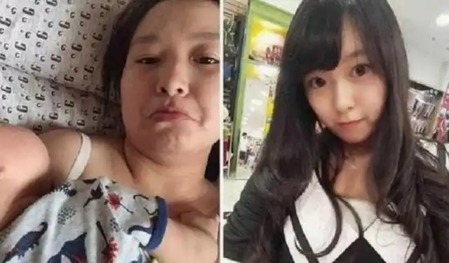 前后对比图火了,女神秒变翠花,网友直呼"太真实"( 二 ) 女人在生孩子