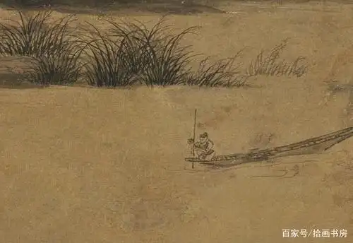 吴镇《洞庭渔隐图》:洞庭湖上晚风生,只钓鲈鱼不钓名