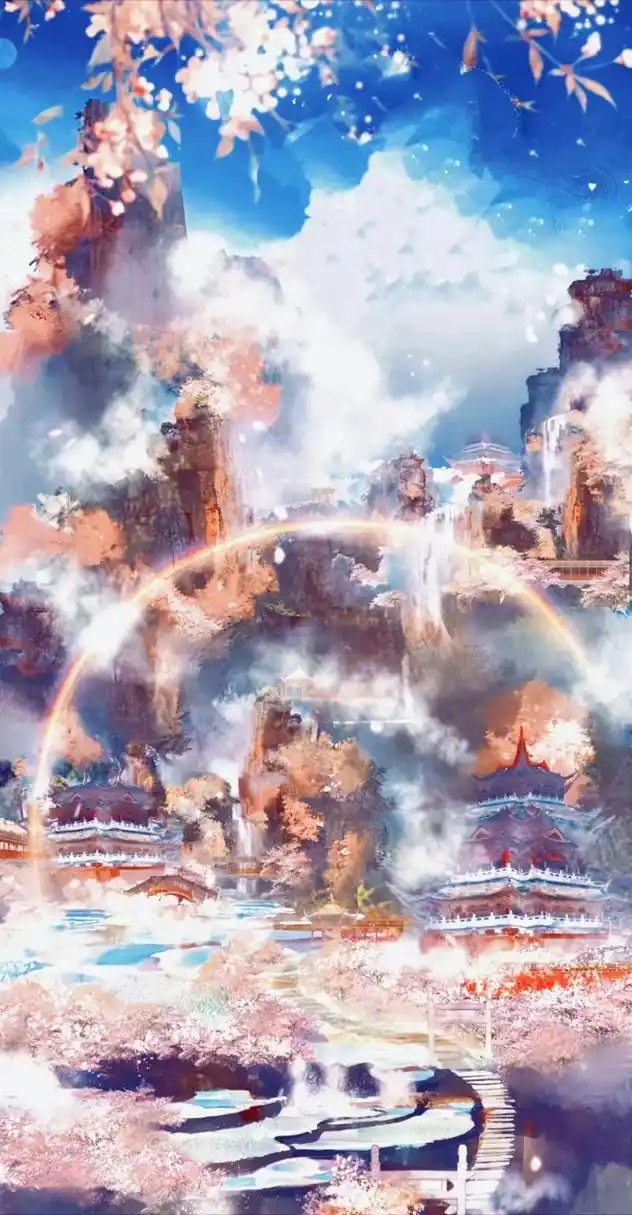 灰灰笔下的#天官赐福# 场景图 绝美!