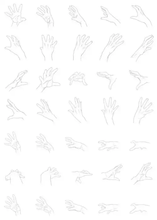 干货!9套315种动漫手势动态绘画参考!转需!