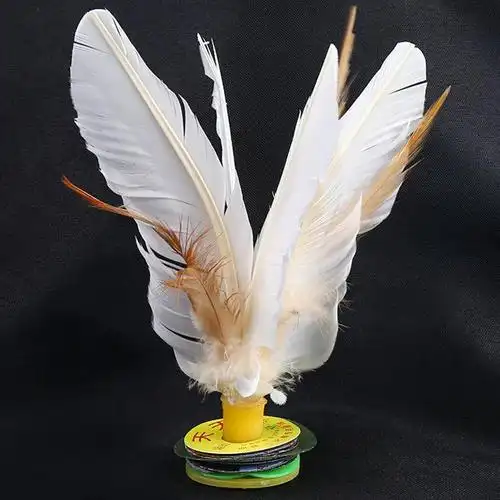 羽毛毽子健身儿童小学生耐踢腱子比赛专用花毽成人键球鸡毛键