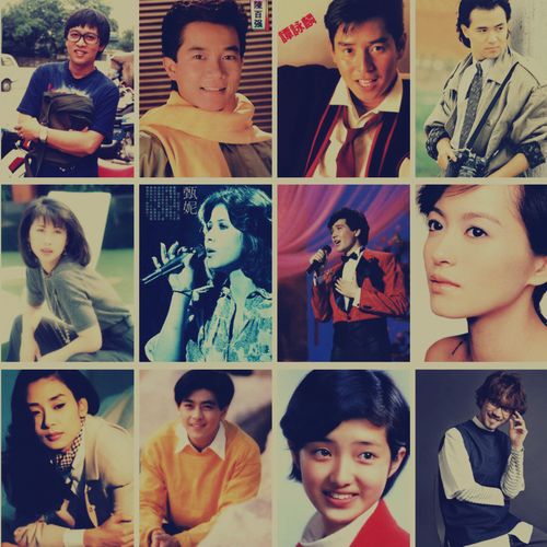 港风海报老电影明星80年代旧画香港70回忆90后陈百强谭咏麟张雨生