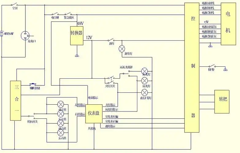 比尔莱斯电动车电路图与接线图