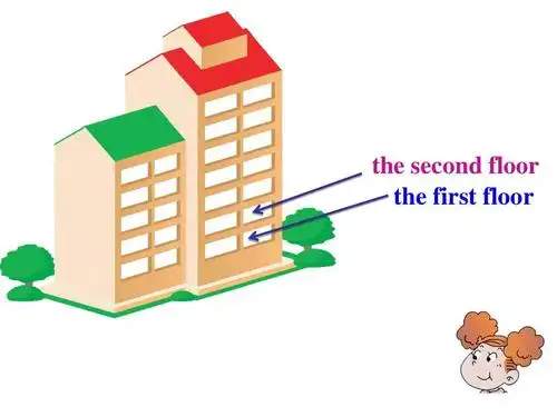 the second floor the first floor