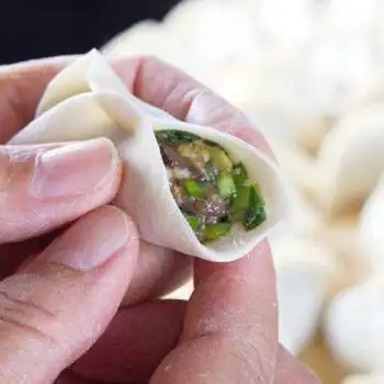 猪肉韭菜馅手工水饺新鲜猪肉馅素馅早餐速食蒸饺煎饺速冻水饺手工猪肉