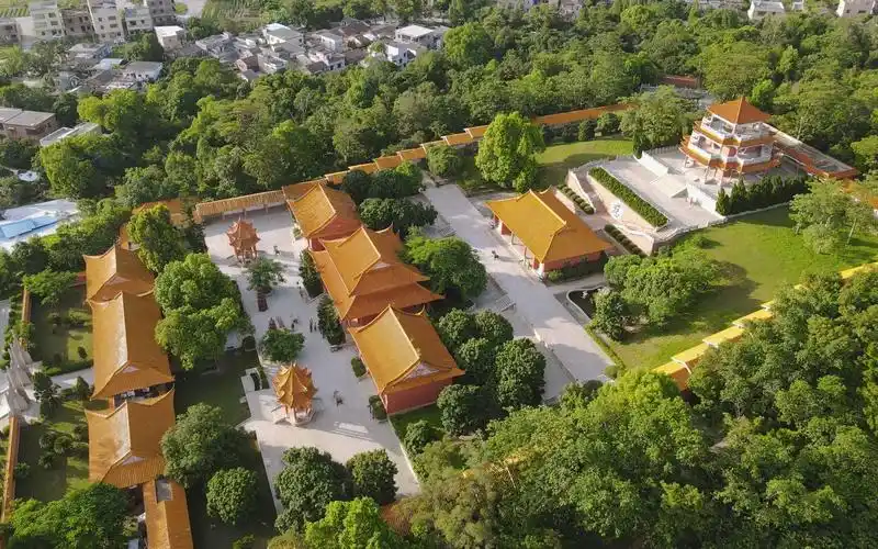 航拍江门崖山南宋行宫,当年南宋要去了南洋,历史不知会怎样演绎