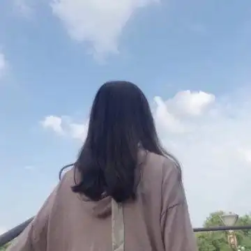 女生头像蓝色系背影布满算数 - 唯美女生头像!