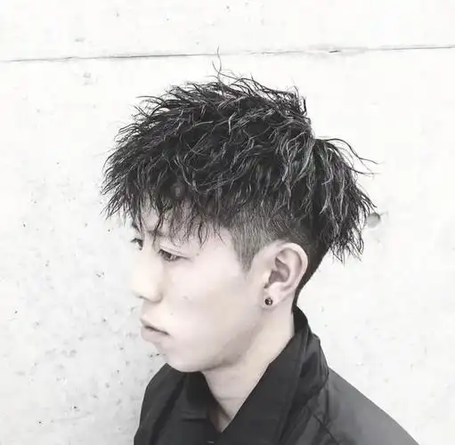 狼尾锡纸烫发型男生(发型控)(8)